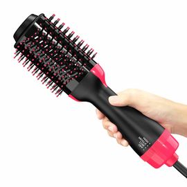 Une brosse de cheveux électrique de sèche-cheveux d'étape, brosse de bordage électrique de salon fonctionnel multi