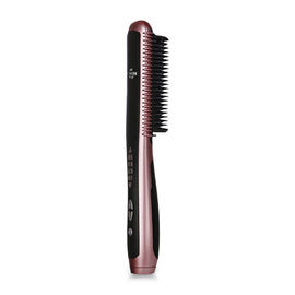 Brosse de cheveux électrique de plat portatif, peigne électrique de barbe de redresseur/bigoudi