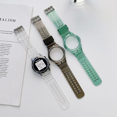 Bande transparente respirable 46mm de montre-bracelet de cas de TPU pour Huawei GT2 GT 2E