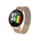 Grand écran tactile rond Smartwatch, Smart Watch en acier de tension artérielle de traqueur de forme physique de courroie