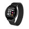 Grand écran tactile rond Smartwatch, Smart Watch en acier de tension artérielle de traqueur de forme physique de courroie